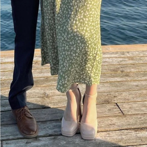 Dusty Pink/Nude Aldo Block Heels - Picture 4 of 4